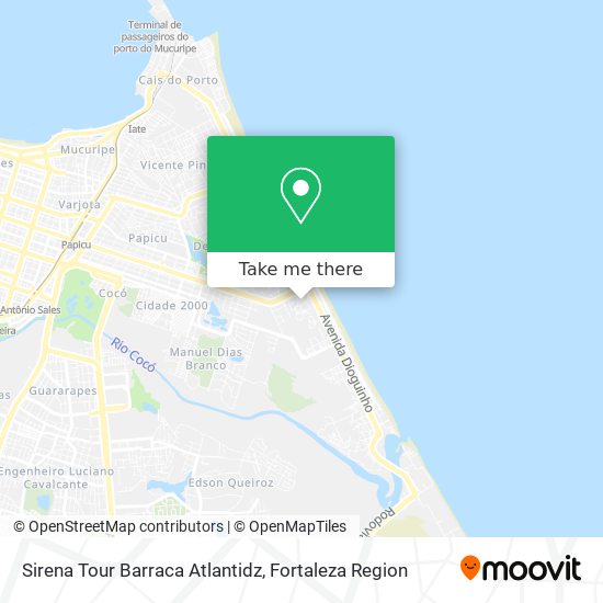 Sirena Tour Barraca Atlantidz map