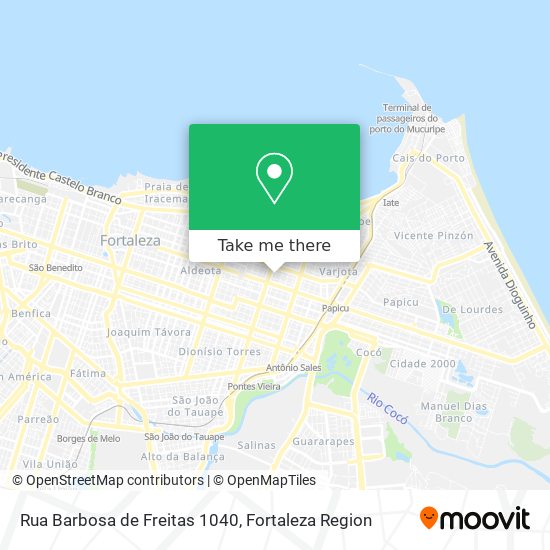 Mapa Rua Barbosa de Freitas 1040