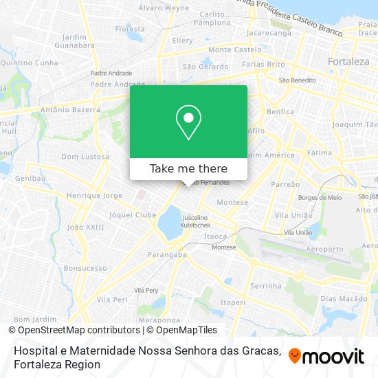 Hospital e Maternidade Nossa Senhora das Gracas map