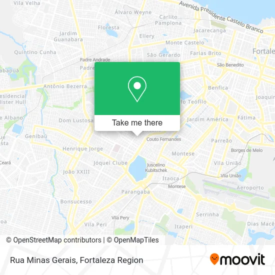 Rua Minas Gerais map