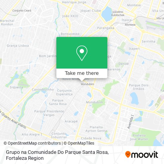 Grupo na Comunidade Do Parque Santa Rosa map