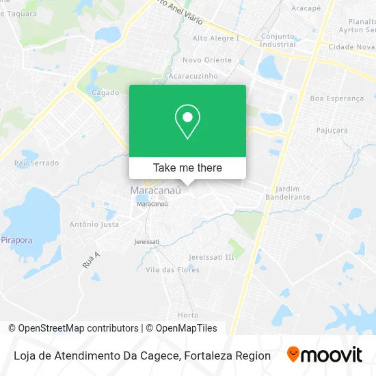 Loja de Atendimento Da Cagece map