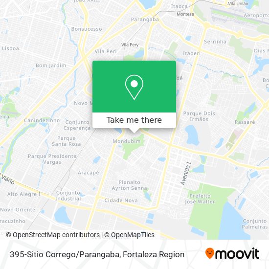 395-Sitio Corrego/Parangaba map