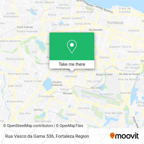 Rua Vasco da Gama 536 map
