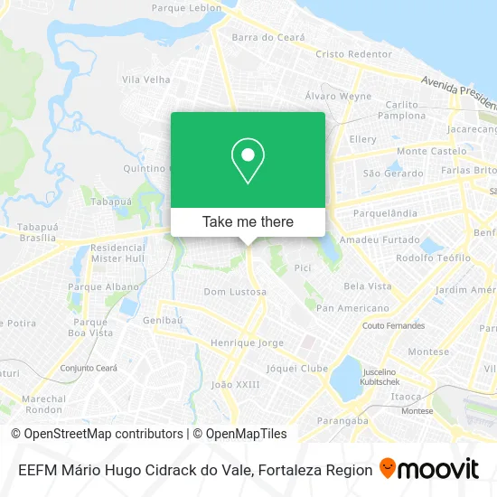 EEFM Mário Hugo Cidrack do Vale map