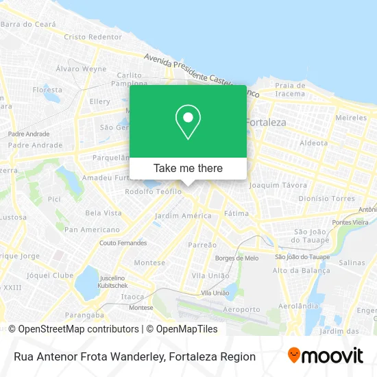 Rua Antenor Frota Wanderley map