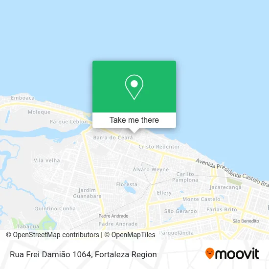 Rua Frei Damião 1064 map