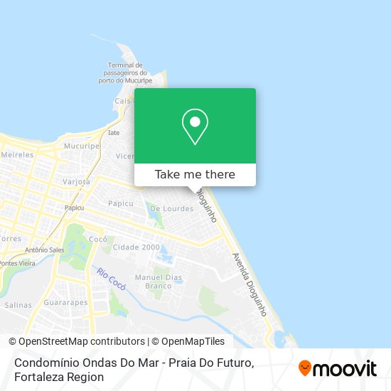 Condomínio Ondas Do Mar - Praia Do Futuro map