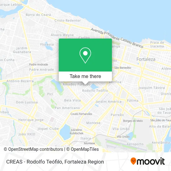 CREAS - Rodolfo Teófilo map