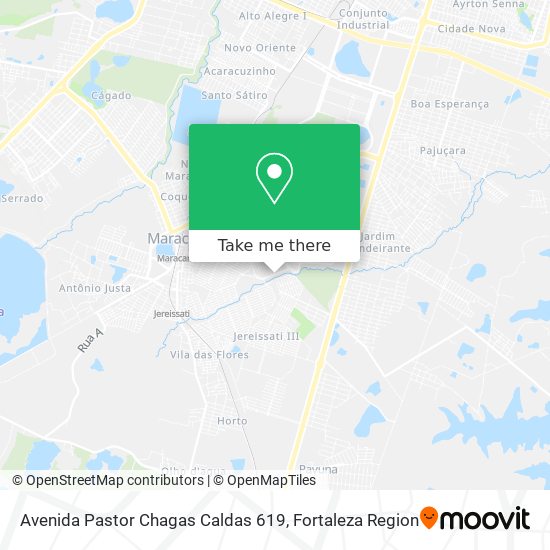 Avenida Pastor Chagas Caldas 619 map