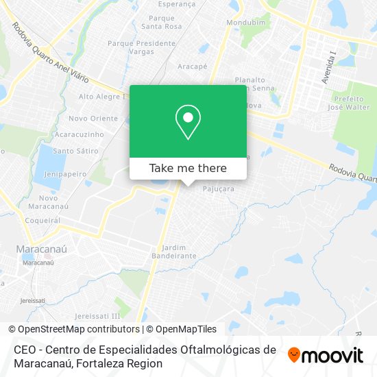 CEO - Centro de Especialidades Oftalmológicas de Maracanaú map
