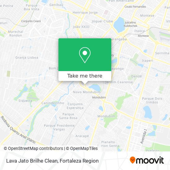 Lava Jato Brilhe Clean map