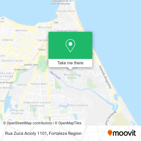 Rua Zuca Acioly 1101 map