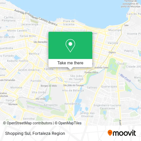 Shopping Sul map