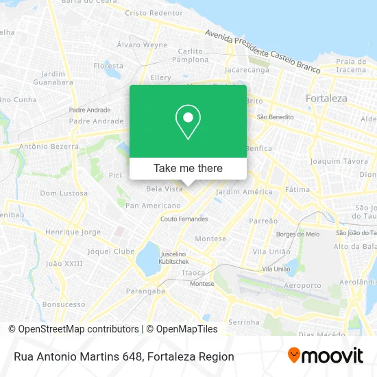 Rua Antonio Martins 648 map