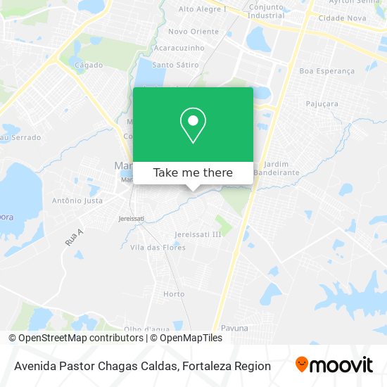 Avenida Pastor Chagas Caldas map
