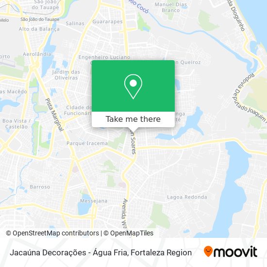 Jacaúna Decorações - Água Fria map