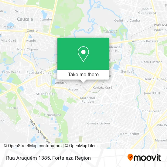 Rua Araquém 1385 map