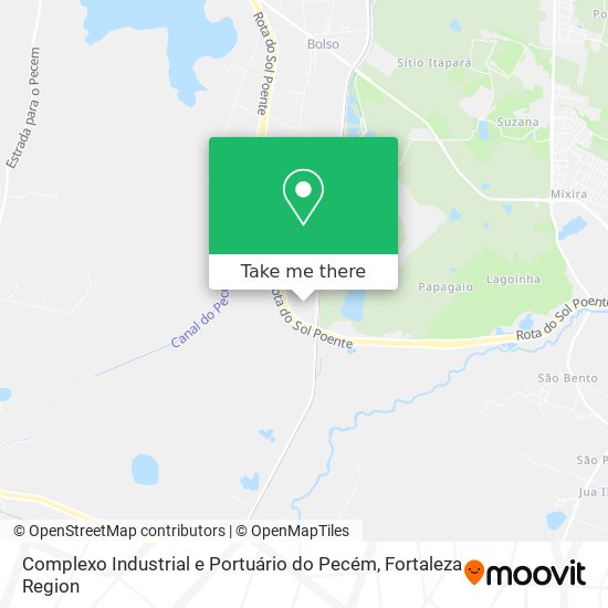 Mapa Complexo Industrial e Portuário do Pecém