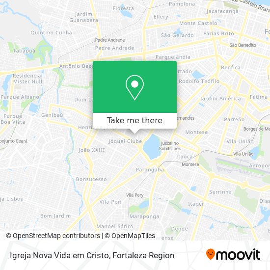 Igreja Nova Vida em Cristo map