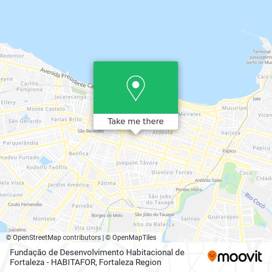 Mapa Fundação de Desenvolvimento Habitacional de Fortaleza - HABITAFOR
