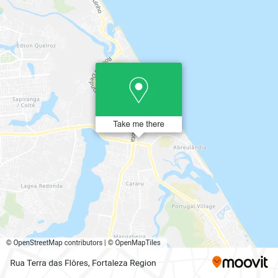 Rua Terra das Flôres map