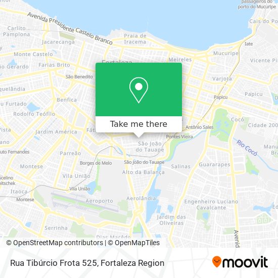 Mapa Rua Tibúrcio Frota 525