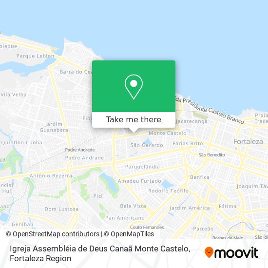 Igreja Assembléia de Deus Canaã Monte Castelo map