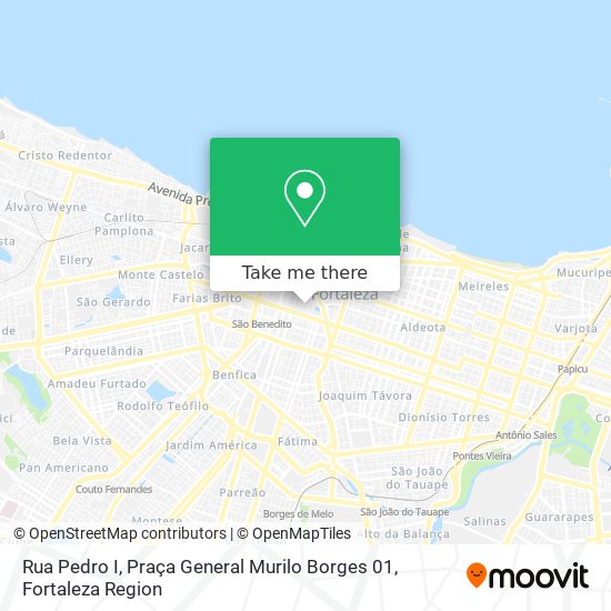 Rua Pedro I, Praça General Murilo Borges 01 map