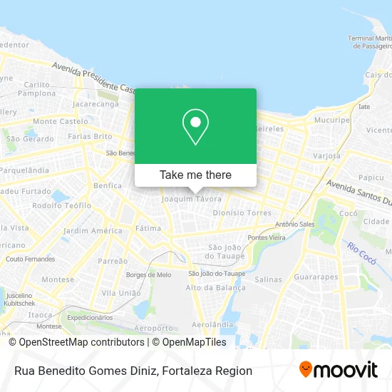 Rua Benedito Gomes Diniz map