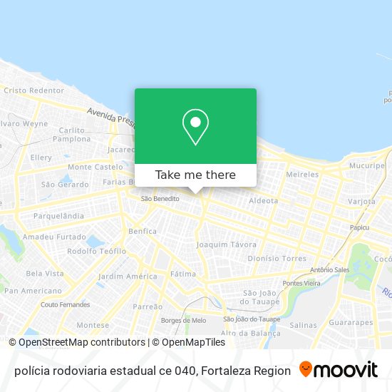 polícia rodoviaria estadual ce 040 map