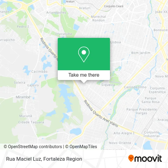 Rua Maciel Luz map