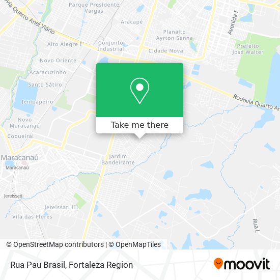 Rua Pau Brasil map