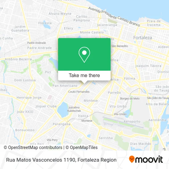 Rua Matos Vasconcelos 1190 map