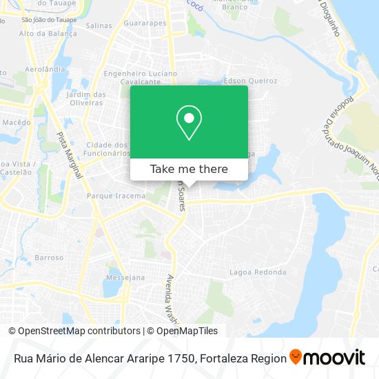 Rua Mário de Alencar Araripe 1750 map