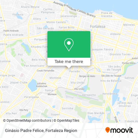 Ginásio Padre Félice map