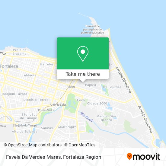 Mapa Favela Da Verdes Mares