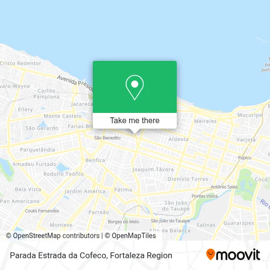 Parada Estrada da Cofeco map