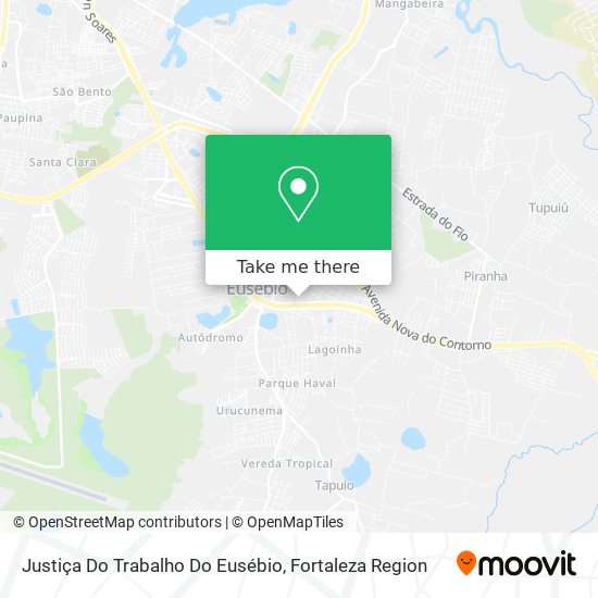 Justiça Do Trabalho Do Eusébio map