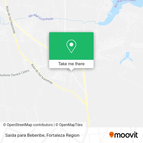 Saída para Beberibe map