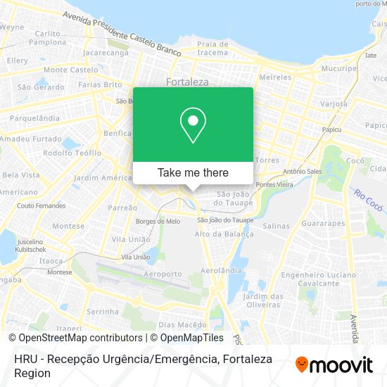 HRU - Recepção Urgência / Emergência map