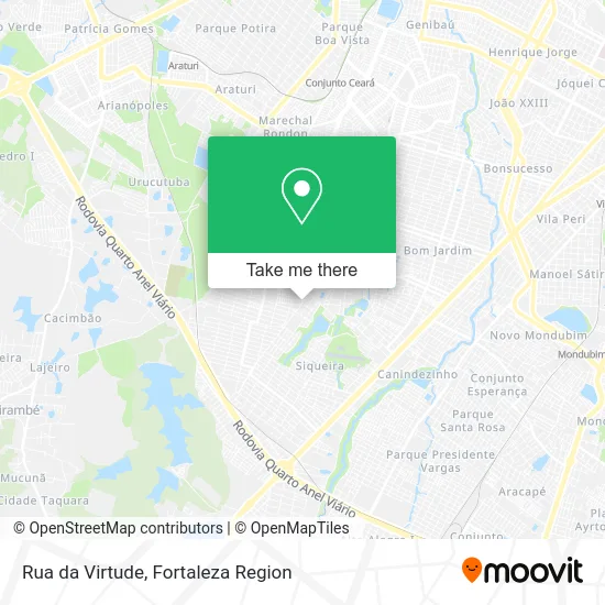 Rua da Virtude map