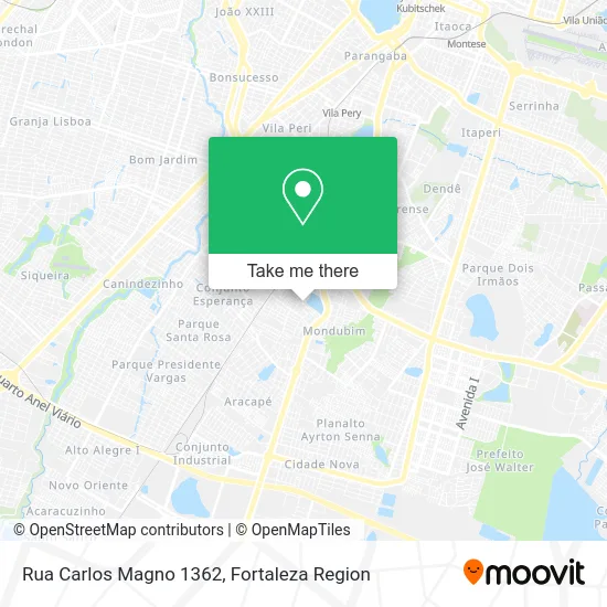 Rua Carlos Magno 1362 map