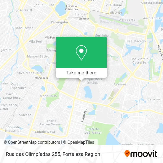 Rua das Olimpíadas 255 map