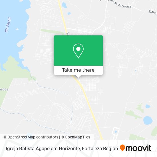 Igreja Batista Ágape em Horizonte map