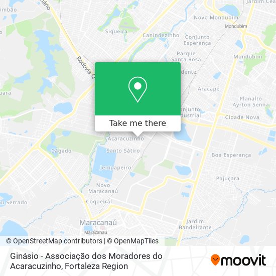 Mapa Ginásio - Associação dos Moradores do Acaracuzinho