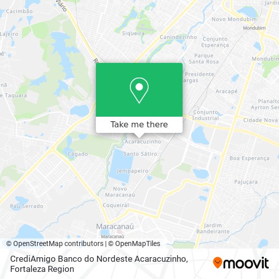 CrediAmigo Banco do Nordeste Acaracuzinho map