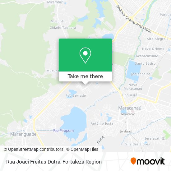 Mapa Rua Joaci Freitas Dutra