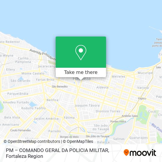 Mapa PM – COMANDO GERAL DA POLICIA MILITAR