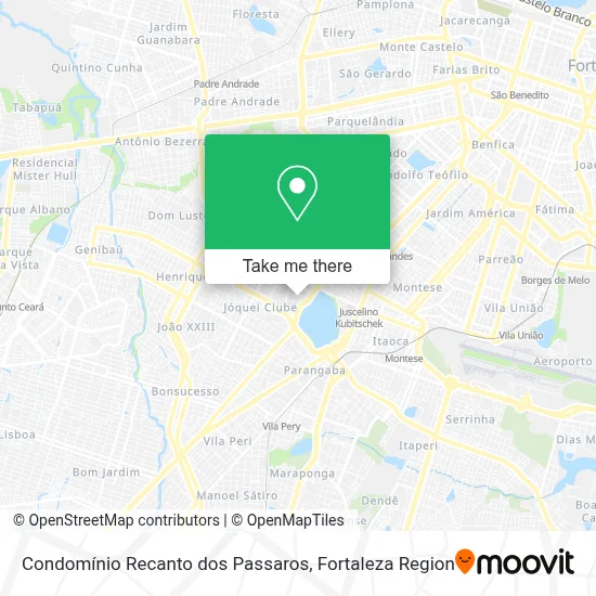 Condomínio Recanto dos Passaros map